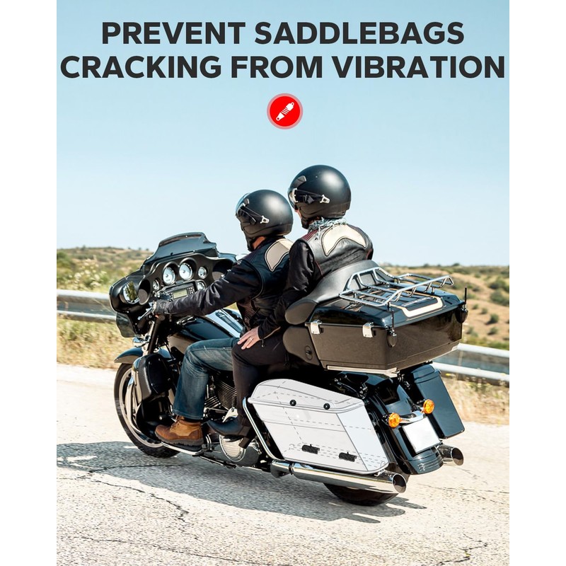Amazicha Rubber Mounts Support Cushion Hard Saddle Bags Saddlebag Fit