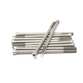 iexcell 10 Pcs 1/4-20 x 4-1/2" Partially Threaded Stainless Steel 304 Hex Socket Head Cap Screws Bolts Kit