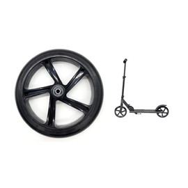 RSProRiders - 200mm x 30mm Scooter Replacement Wheels Tyres Pre-fitted Abec 9 Bearings City Scooter Wheel PU Material