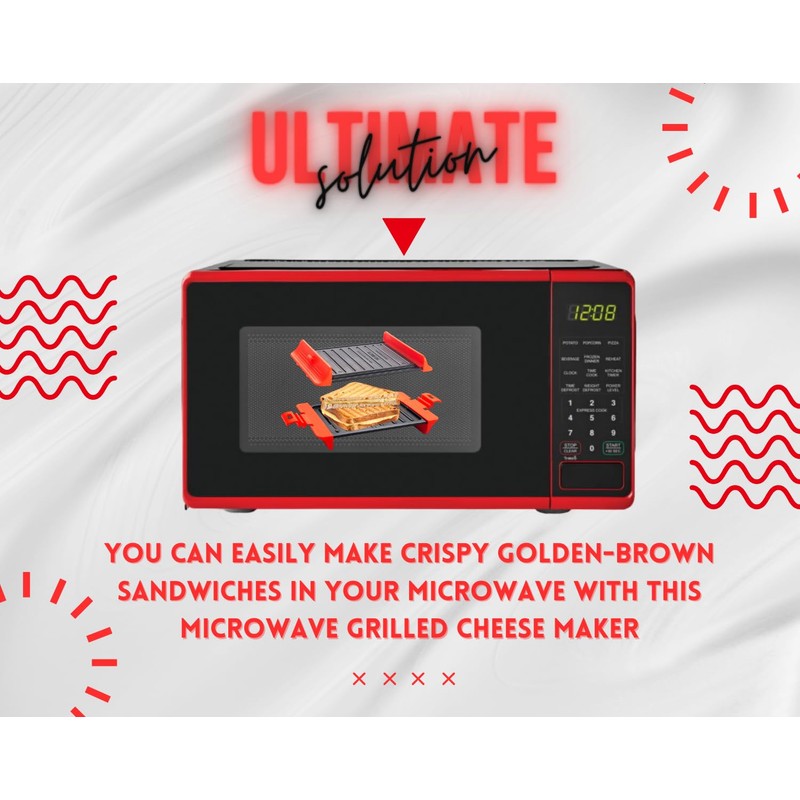 CONNECTEDUS | Microwave Grilled Cheese Maker | Sandwich Maker Toaster