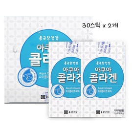 Chong Kun Dang Health Collagen Aqua Collagen / Water-mixable Collagen Fish Collagen Powder Sticks 2g 60 Packets / 콜라겐 아쿠아콜라겐/물에타먹는콜라겐 어류콜라겐 피쉬콜라겐 가루 분말 스틱 2g 60포