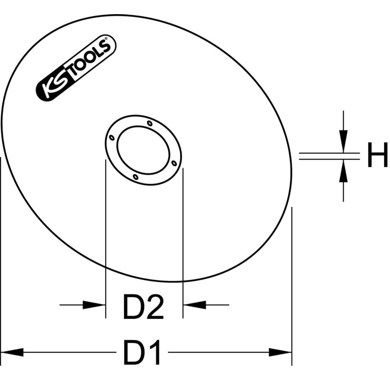 KS Tools 337.2005 High performances thin cutting disk, Ø 50