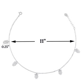 BrazilAJ Owl 925 Sterling Silver Anklet