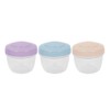 YöL Pack of 3 Small Food Containers Dip Pots Fruit