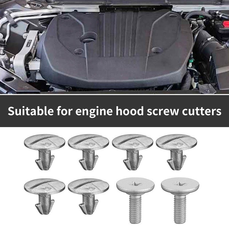 1 Pack 8 Pcs Lower Engine Cover Pin Screws, Splash