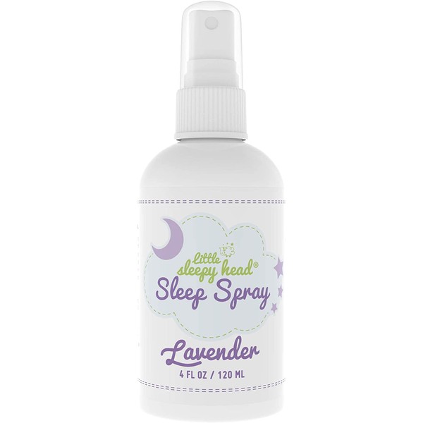 Little Sleepy Head Lavender Spray for Kids & Adults, Calming Spray for Bedtime Routine, Mist Pillow Spray for Sleep, Lavender Essential Oil Spray is Made in USA, Lavender Aromatherapy to Relax & Rest