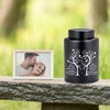 Medium Memorial Urn for Adult Ashes - Black Love Tree