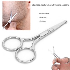 Entatial Tijeras para el Pelo de la Nariz con Punta Redondeada, Acero Inoxidable (MJ-WB090)