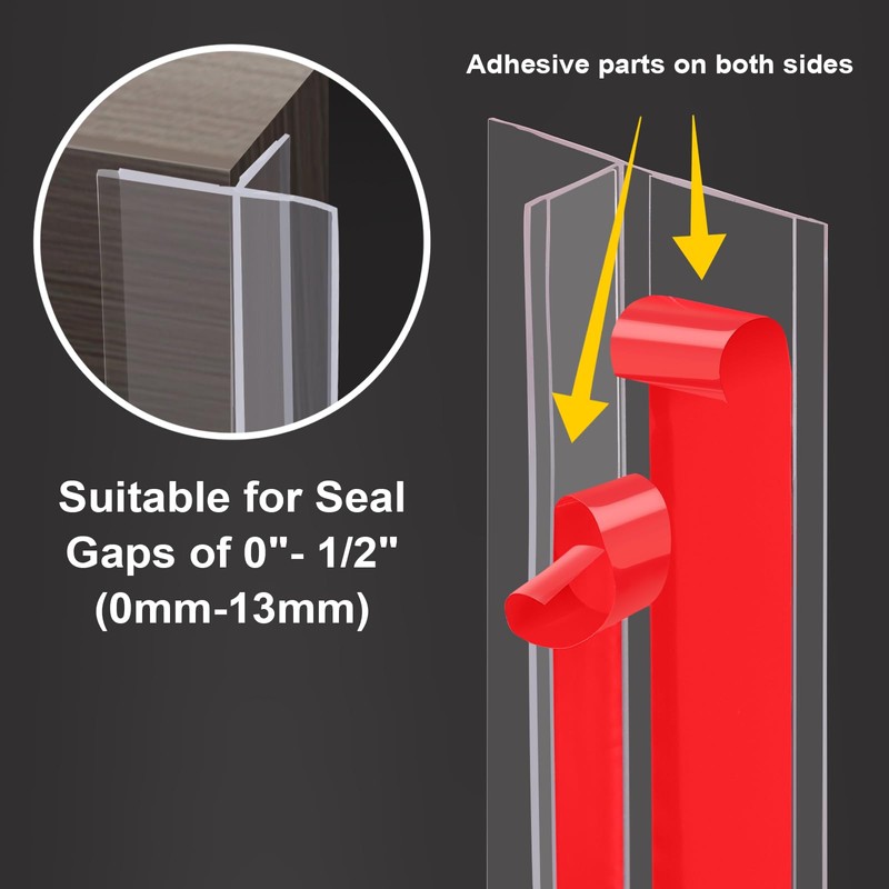 Benory T-Shaped Silicone Weather Stripping Door Seal Strip for Door