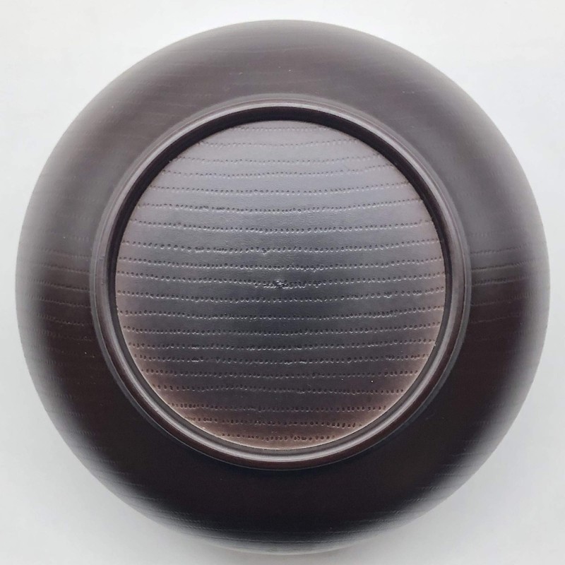 bowl winged wood grain walnut