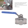 3 Way Ball Valve 1in 304 Stainless Steel Female T