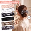 6 PCS Hair Bun Maker, Easy Hair Twister for Women,