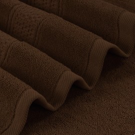 Utopia Towels 12 Pack Bath Towels Set, (27 x 54 Inches) 100% Ring Spun Cotton, Quick Dry, Highly Absorbent, Soft Feel Towels, Perfect for Daily Use (Dark Brown)