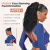 Lommel Ponytail Extension, Claw Clip Ponytail Extension for Women Long