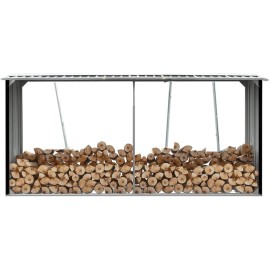 Unbranded Firewood Rack Log Holder Stand Shed with Roof Log Storage for Backyard Patio