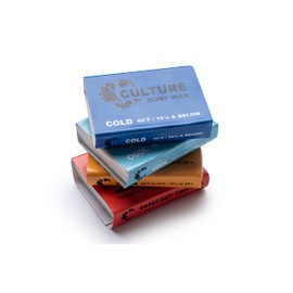 Culture Supply Surfboard Wax ~ 80g Bars | 6-Packs and 84 bar Cases | Tropical/Base | Warm | Cool | Cold | Wax Comb Included (Warm, CASE - 84 Bars)