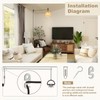 DiCUNO Extension Hanging Lantern Cord Cable, E26 Pendant Light Lamp