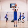 Adjustable Height Portable Basketball Hoop with Wheels 4.3-8.2 Feet Court