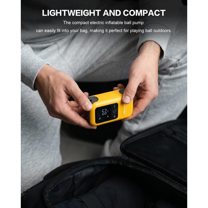 Motorenbau Electric Ball Pump for Sports Balls with LCD Display