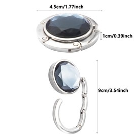 tooloflife 1Pcs Folding Purse Hook Hangers Portable Handbag Bag Hanger for Tables for Restaurant, Bar and Office