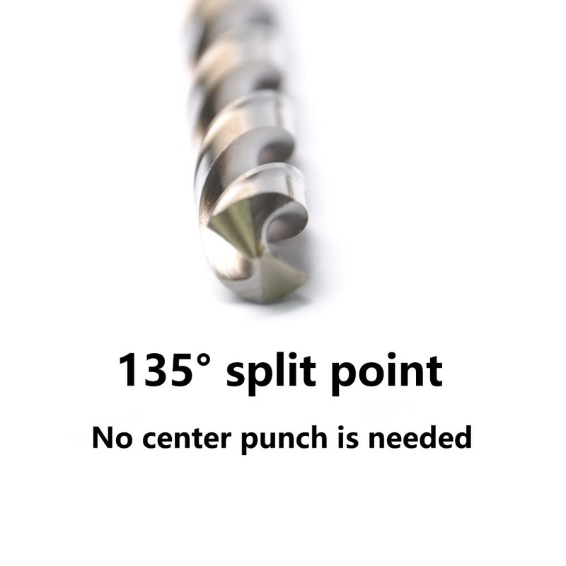 VALYRIANTOOL 1/8" Cobalt Drill Bits(20PCS), M35 HSSCO High Speed Steel
