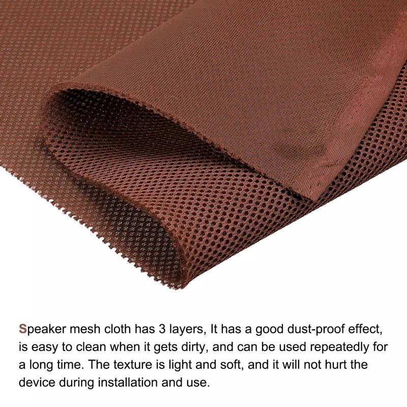 sourcing map Speaker Grill Cloth 20 x 55 Inch Stereo