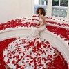 Naler 2000 Pétalos de Rosa de Seda Artificial Rojos para