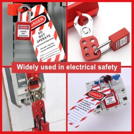 Young Dance Electrical Lockout Tagout Kit -Lock Out Tag Kits for OSHA Compliance with Hasps