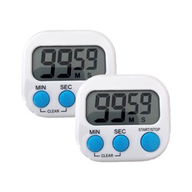2 Pack Digital Timers ，Kitchen Timer ，Visual Timer for Tasks，Suitable for Home Cooking, Office Work and Study