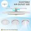 JIYIZO 2 Pack RV AC Vent Cover, 360° Ceiling Air
