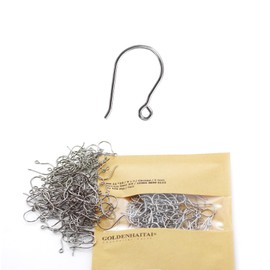 GOLDENHAITAI 100pcs Stainless Steel S Shape Ornament Hooks for Suncatcher, Chandelier Lamps Crystals, Art & Crafts, DIY Jewelry Making, Crystal Bead Curtain, Crystal Garland (Silver)