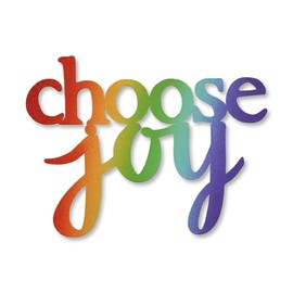 Roeda Brighten Your Life 14096sur Choose Joy Word Phrase in Summer Rainbow Color Magnet