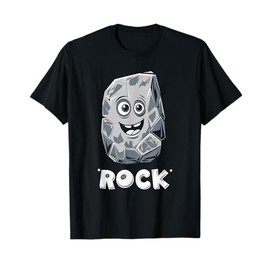 Rock Character Cartoon Smile Kids Fun Humor Playful T-Shirt