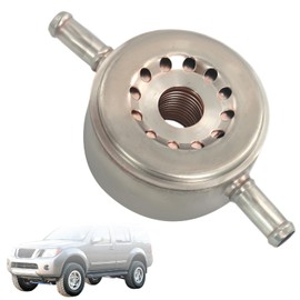 Engine Oil Cooler Compatible with 2008-2012 Nissan Pathfinder, 2008-2015 Titan, 2004-2015 Armada, 2006-2010 Infiniti QX56 5.6L V8, Replace 21305-ZQ51A, 21305-ZQ53A, 21305-ZQ52A