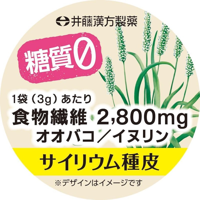 井藤漢方製薬 サラッと溶けるオオバコファイバー 10回分 30g（3g×10袋）×3個