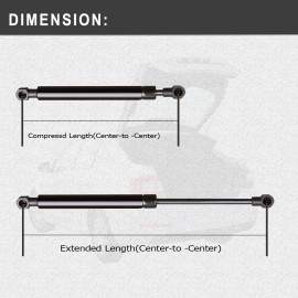 Unbranded 2X Tonneau Cover Universal 12.5" Auto Gas Prop Springs Lift Supports Struts 6913