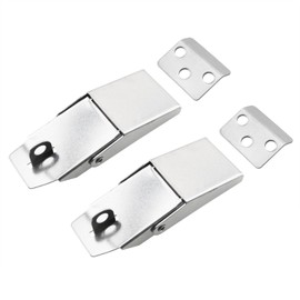 HJGarden 2PCS Stainless Steel Clamp Switch Control Distribution Cabinet Door Lock Clamp Stainless Steel Concealed Draw Toggle Latch Clamp for Case, Toolbox, Cleaner