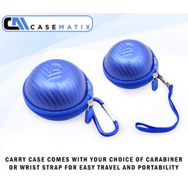 CASEMATIX Smartwatch Travel Case Compatible with Little Tikes Tobi, Tobi 2 Robot Smartwatch - Hard Case for Watch with Carabiner and Accessory Storage, Blue Case Only