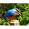 Hand Carved Wooden Bird (Kingfisher)