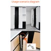 2 Pieces 170 Degree Hinges Frameless Cabinet Door Hinges Hidden