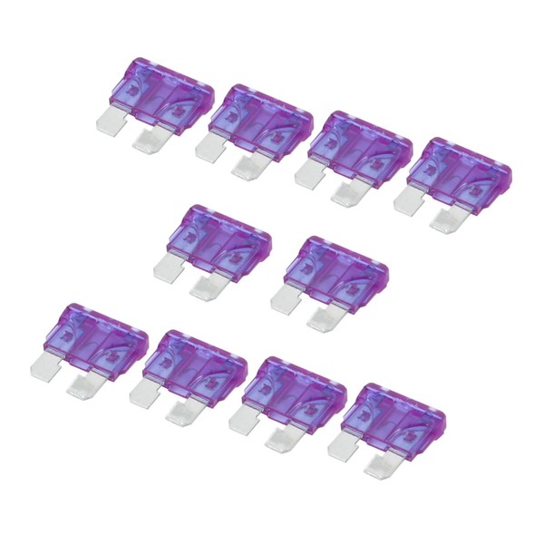 Hihaha Car Blade Fuse 3A Auto Fuses Caravan Purple 10
