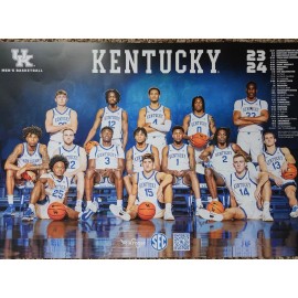 UK KY Kentucky Wildcats Basketball Schedule Poster 2023