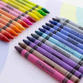 BAZIC 64 Ct. Premium Quality Color Crayon (2515)