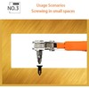 Amrocky Phillips Magnetic Screwdriver, 1/4" Mini Ratchet Wrench for Tight