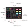 Btuty Audio Mixer for Games 48V Phantom Power Audio Interface