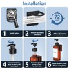 Anhow 4 x 500 ml Soap Dispenser Wall Mounting Set,