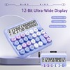 VEWINGL Mechanical Switch Calculator, 12 Digit Large LCD Display and