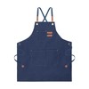 sourcing map Canvas Chef Aprons 75x69cm Adjustable Strap Cross Back