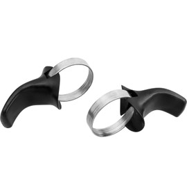 Wolfride Bicycle Handlebar End Auxiliary Bike Rest Bar End Inner Diameter 24mm Thumb Grip Bicycle Bar End Easy Installation Anti-Slip Bicycle Accessories for Road Bike Mountain Bike Set of 2