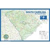 South Carolina USA State Map - 23.4 x 15.4 Inches
